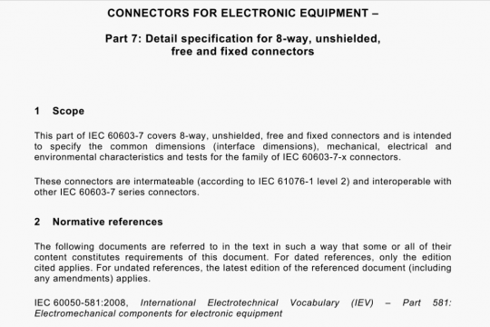 EN IEC 60603-7  pdf free download