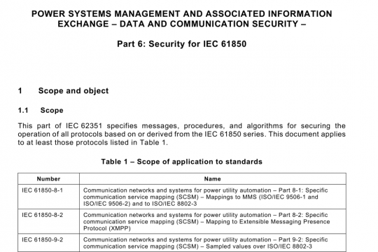 EN IEC 62351-6  pdf free download