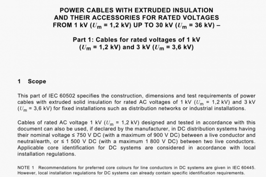 IEC 60502-1 pdf free download