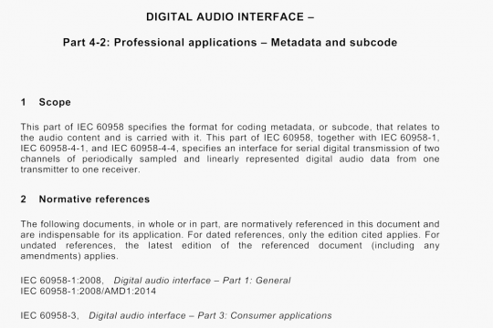 IEC 60958-4-2 pdf free download