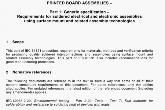 IEC 61191-1 pdf free download