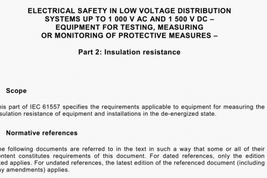 IEC 61557-2 pdf free download