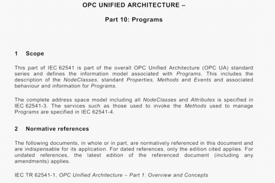IEC 62541-10 pdf free download