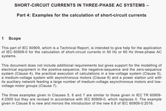 IEC TR 60909-4 pdf free download